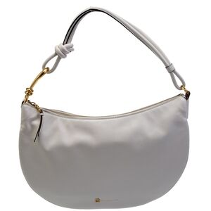 Donna Karan Hobo Leather Bag with Gold Accents